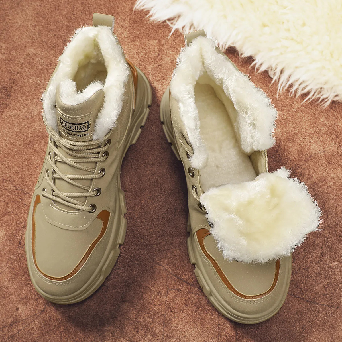 style trendy fashionable cotton boots warm wearresistant comfortable simple 251010