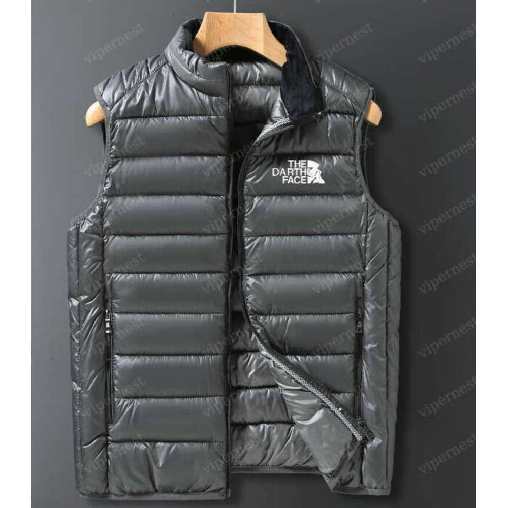 Mens Vests Designer Vest Winter Casual Cotton Puffer Vest Men's Vest Designer Gilet Luxury Down Woman Womens Feather Filled Material Vest Graphite Couple Vest
