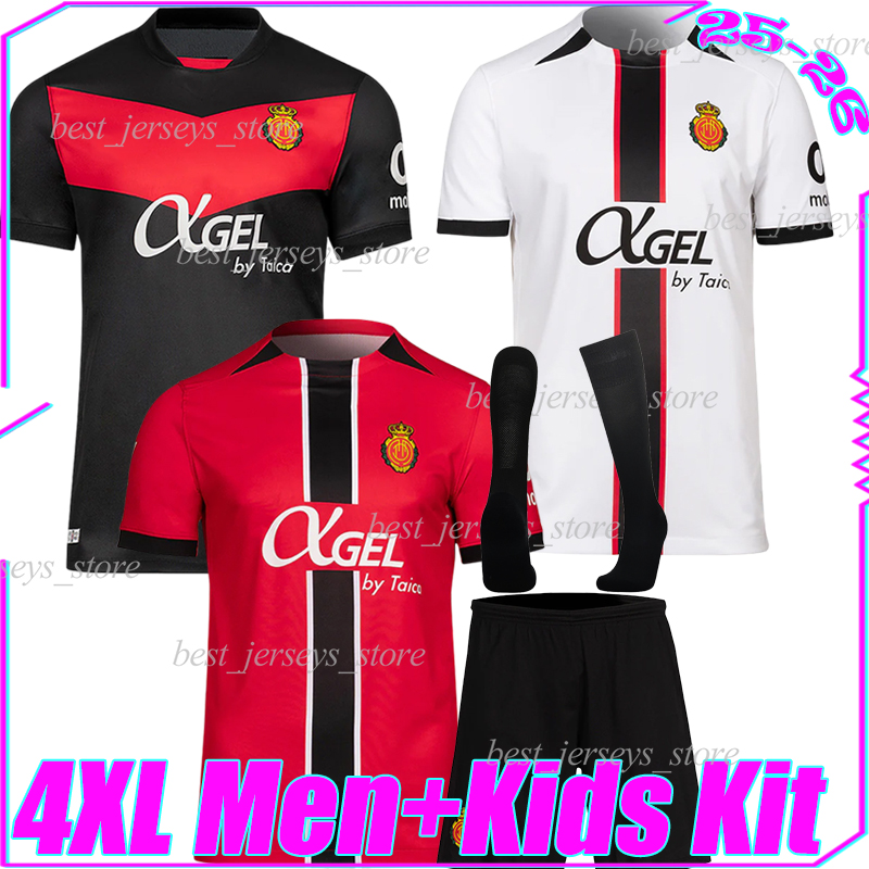 4XL 25/26 RCD Mallorca PABLO TORRE Soccer Jerseys LARIN MURIQI DANI RODRIGUEZ VALJENT ASANO ABDON VALERY S.DARDER A. RAILLO men kids kits socks sets Football Shirts
