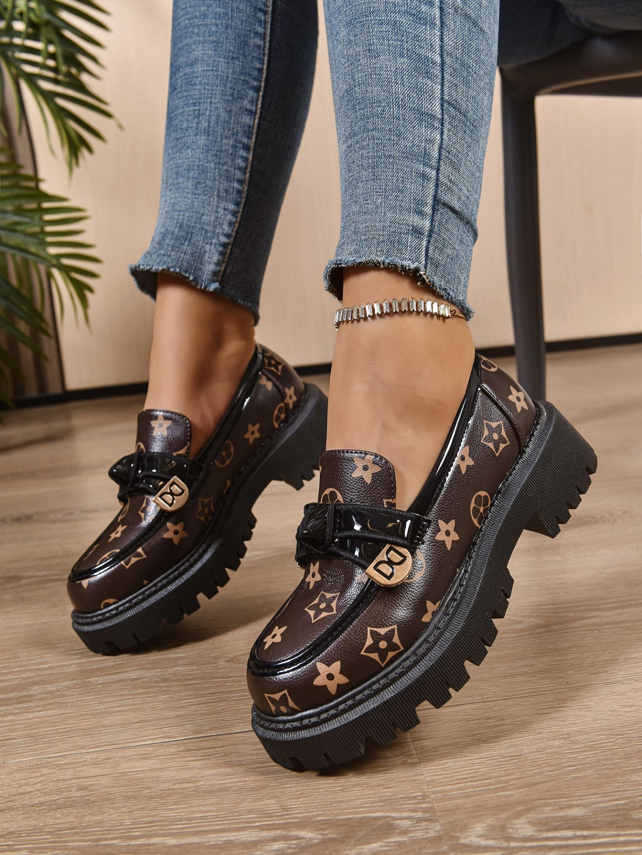 Designer Shoes 2025 Autumn New Style round-toed retro thick-soled lightweight and comfortable one-step fashionable and versatile casual shoes Free Shi