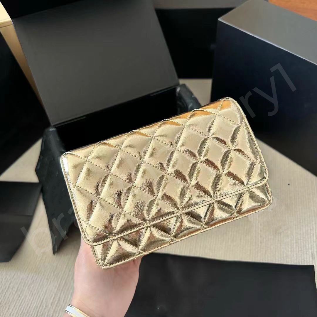 Top Designer Crossbody Bag Ladies Small Handle Tote Bag with Chain Strap Mini Gold silver High Quality Leather Shoulder Bag Diamond Lattice Caviar Flap Bag