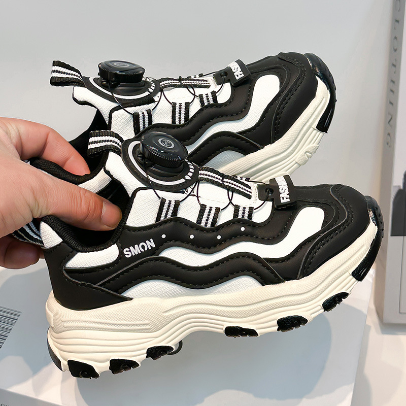 Designer Autumn New Designer Shoes New Student Fashion Soft Sole Knob Children's Casual Sports Shoes Luxury Shoes Soft Sole Children's Casua