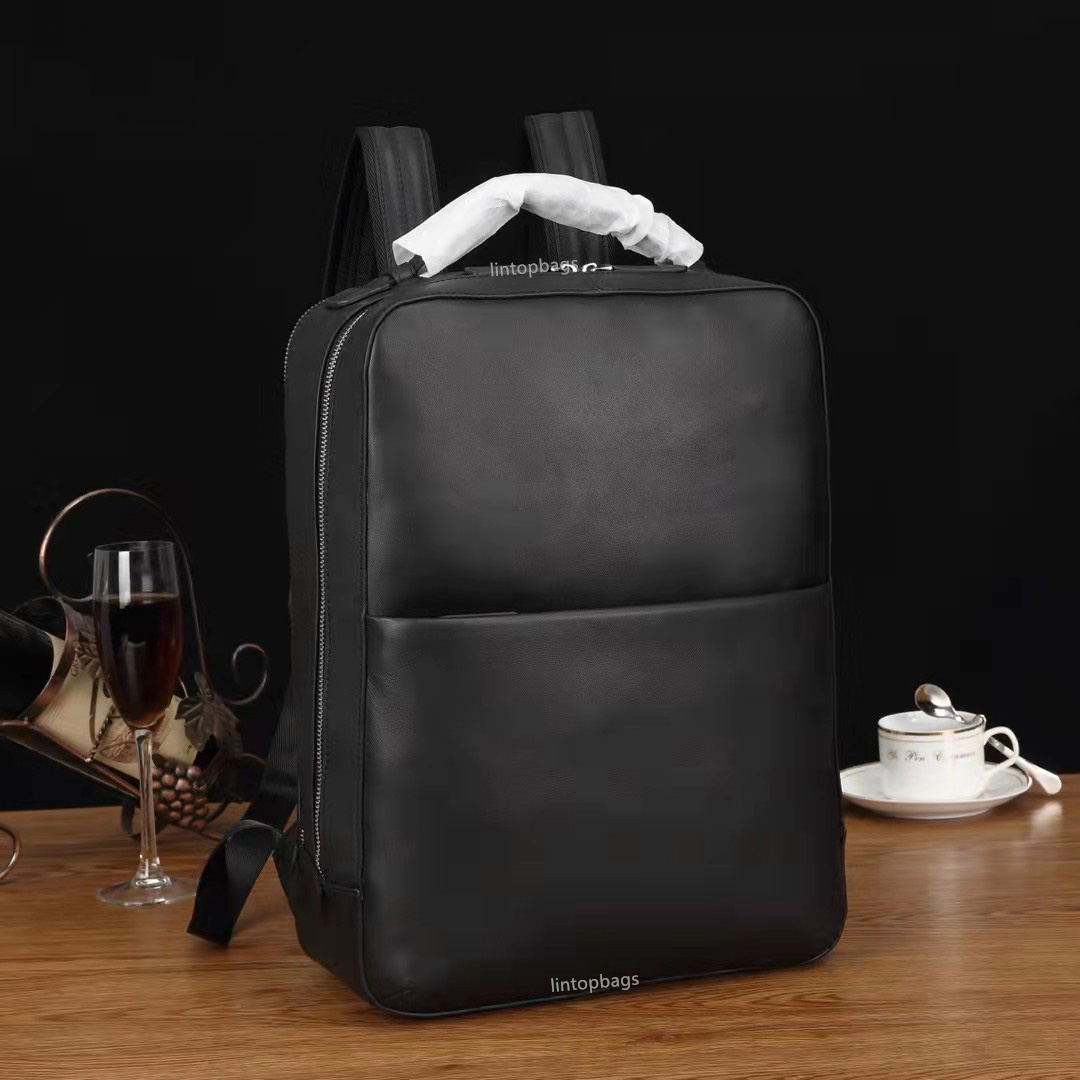 top quality leather bag fashion men backpack urban backpack schoolbag shoulder bag messenger bag cross body Business Briefcase Business briefcase work bag