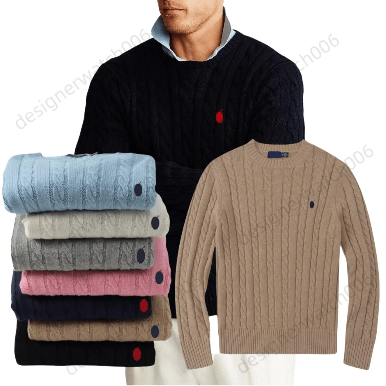 mens polos sweaters designer hoodie casual small horser pull half zip knitwear Classic casual Autumn jacket winter long sleeve pullover women hoodie size M-2XL 7cd 9c