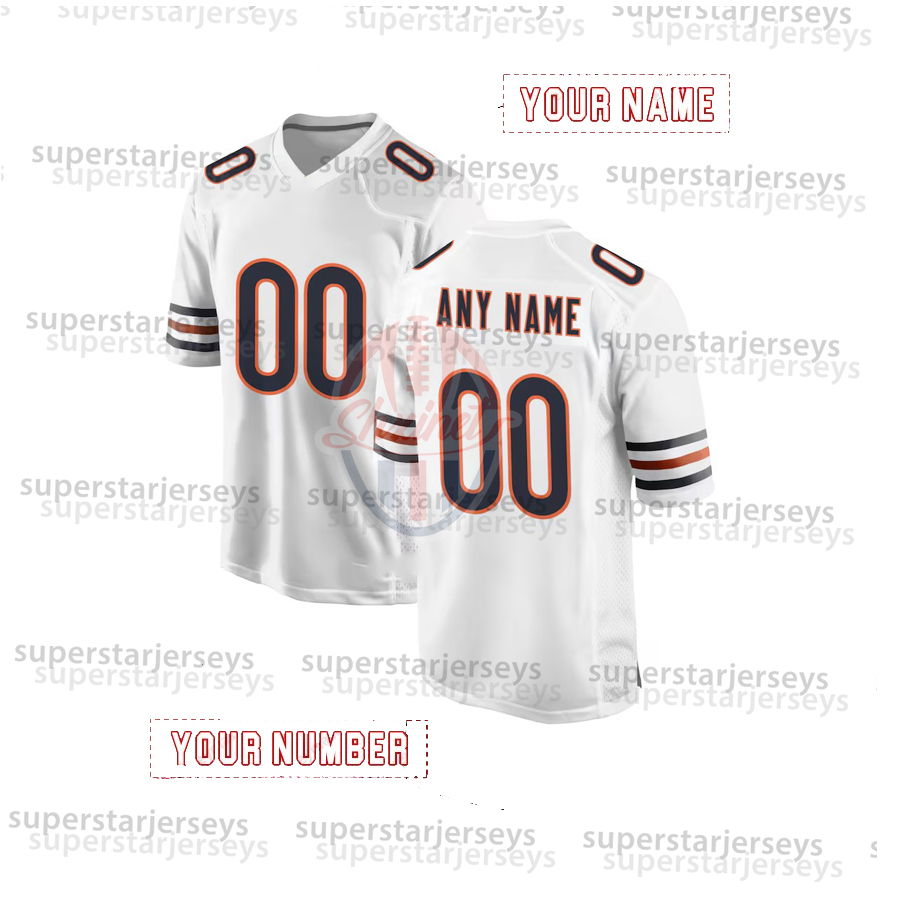 Custom Football Jersey Caleb Williams Colston Loveland Walter Payton Rome Odunze Moore Kmet Any Name Number Men S-XXXL