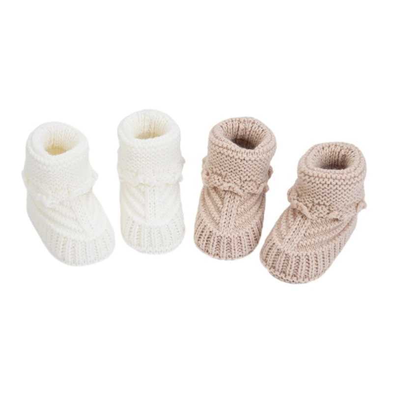 Handmade Infant Booties Warm Crochet Shoes Comfortable Wear for Boy GirlsJ250930