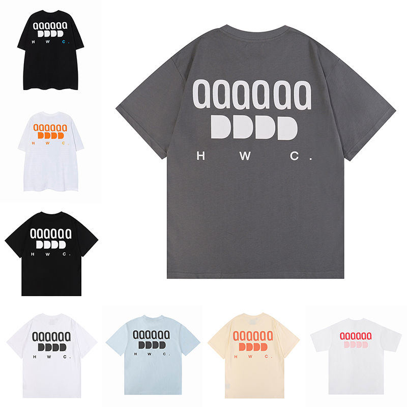 Mens Designer Tees T Shirts Luxury Fashion Black White T Shirts Womens High quality Tees Round neck Short Sleeve Hip Hop Streetwear Tops Clothing Clothes Size S-XL