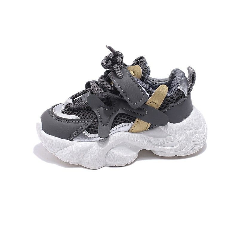 Kids Shoes Girls Sneakers Mesh Toddler Casual Tennis Sneakers Kidszworld Spring Fashion Running Sport Girl Platform Shoes Balck Purple Khaki Size 21 -