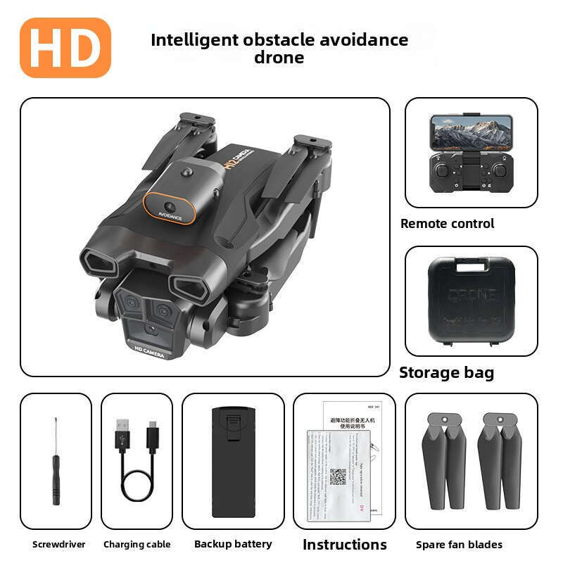 C12 Entry-Level Drone 8K HD Aerial Photography Remote Control Aircraft Foldable Obstacle Avoidance Quadcopter Student Model Toy