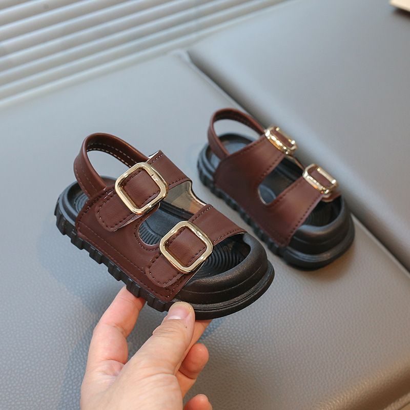 Kids Sandals 2025 Toddlers Summer Sandals for Boy Fashion Thick Bottom Kidszworld Causal Sandals Children Beach Shoes Open-toe Sizes US5.5C-US4Y K0692