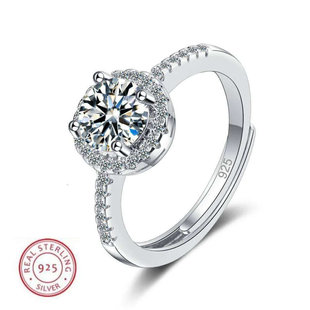 New Sterling Sier Ring High Quality Zircon For Women Wedding Fine Jewelry Accessories Party Gifts