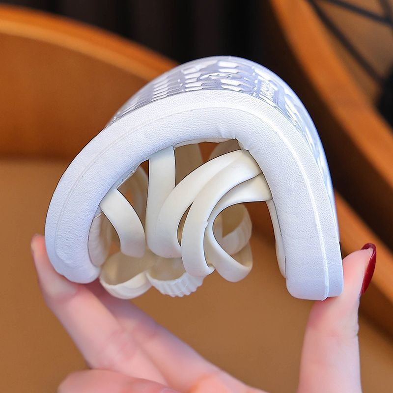 Kids New Girl Flower Flat Sole Slippers Open Toe Non Slip Home Slippers Lightweight Kidszworld Outdoor Toddler Beach Slipper Sandals Size 24 - 37 US7.