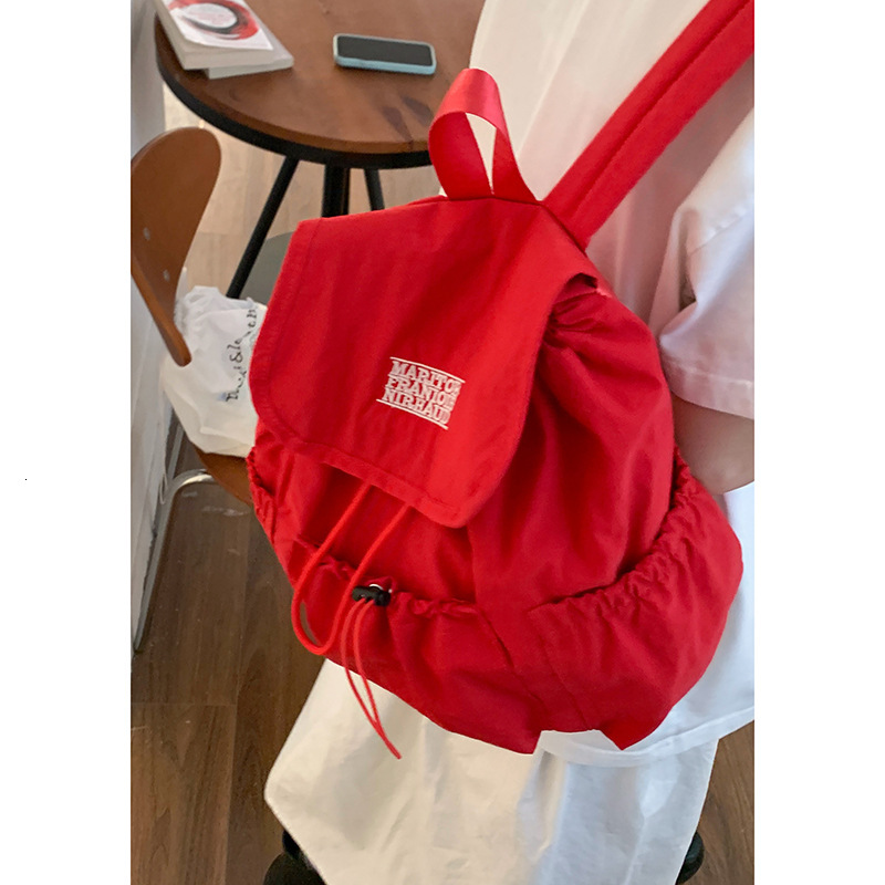 Designer Women's Casual Nylon Canvas Bag 2025 New Fashion Letter Backpack Large Capacity Travel Bag