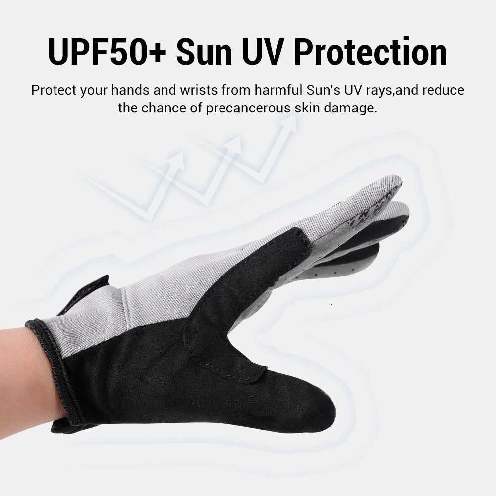 Noeby Fishing Gloves UPF50 Sun UV Protection Quickdrying Antislip Outdoor Kayaking Cycling Fishing Protection Sports Gloves Z250925