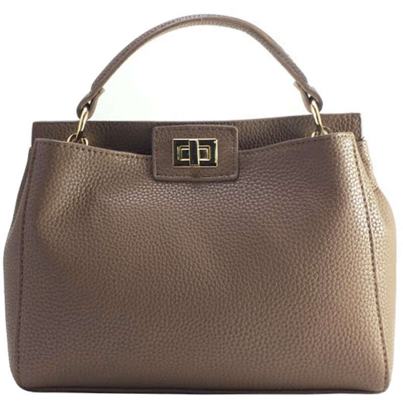 designer bag Luxury bag New Lychee Pattern Classic Kitten Style Gold Lock Single Shoulder Crossbody Women's Bag