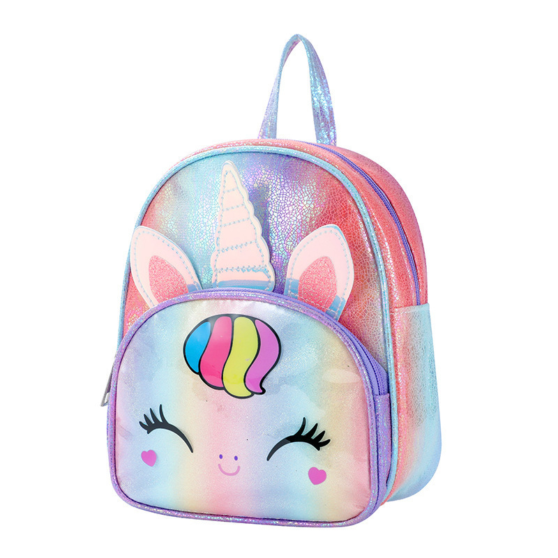 Unicorn Backpacks for Kids Girl Boy Clear Cute Children Schoolbag Summer Bagpack