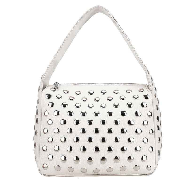 designer bag Luxury bag Rivet Handbag Hot Girl Bags Underarm Punk Trendy Versatile Women's Square Bag