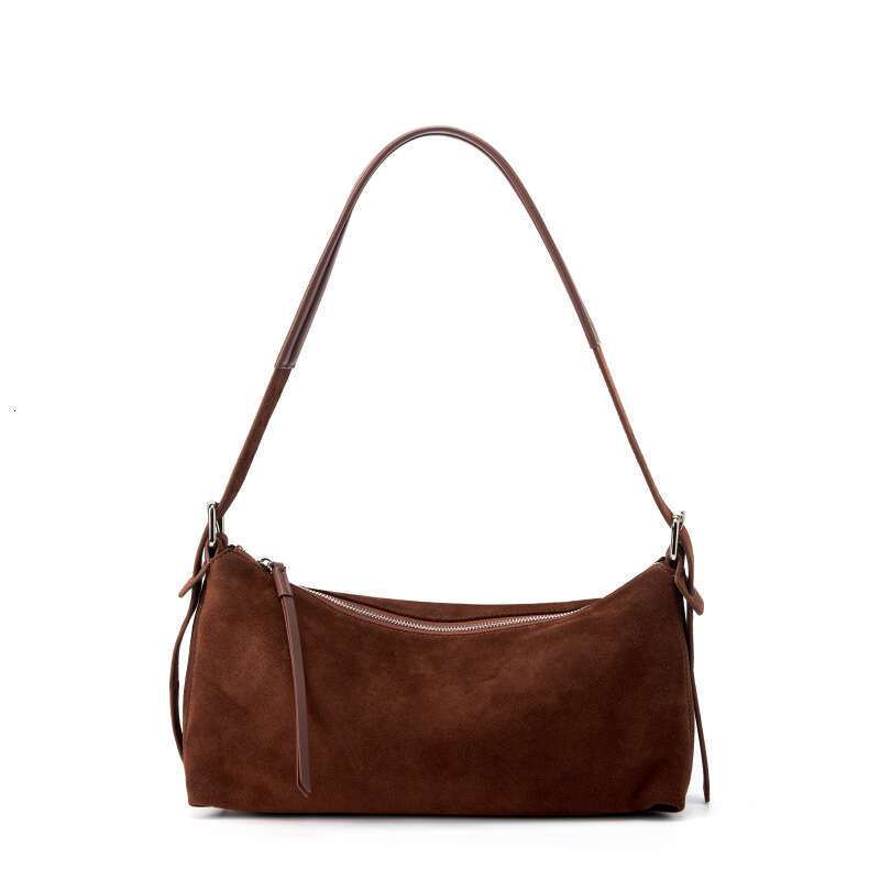 designer bag Luxury bag Crossbody for Women, Suede Genuine Leather Handbag, Light Luxury Commuter New Single Shoulder Bag, Niche High-End Underarm Bag