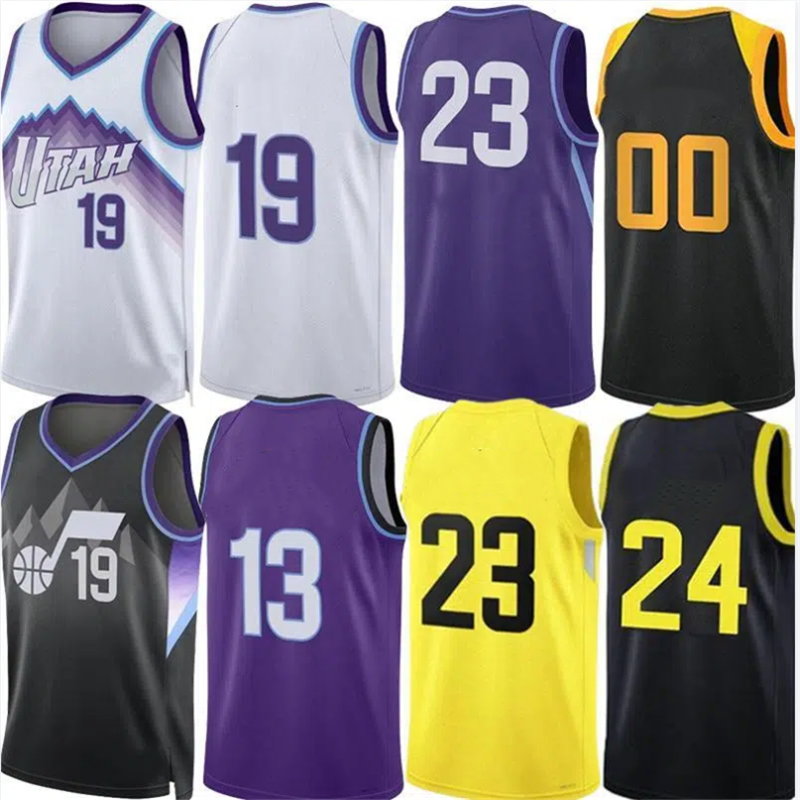 Jazzs Laurii Markkanen Basketball Jerseys Ace Bailey Keyonte George Walker Kessler Cody Williams Jusuf Nurkic City Retro John Stockton Karl Malone Jersey Custom