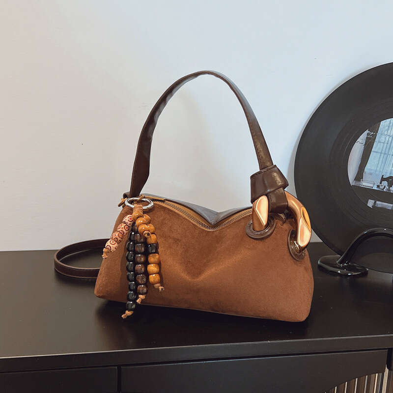 designer bag Luxury bag Suede Single Shoulder Underarm New Fashion Korean Version Niche Simple Versatile Handheld Crossbody Tote Bag