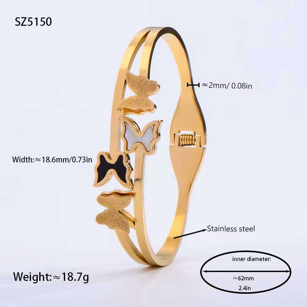 sterling silver Chain Bracelet with Butterfly Design and Decoration, Elegant Women's fashion Jewelry