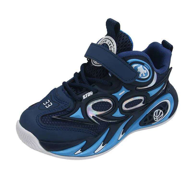 2025 New Kids Sneakers Breathable Mesh Lightweight Soft Sole Comfortable Boys Basketball Girls Running Shoes