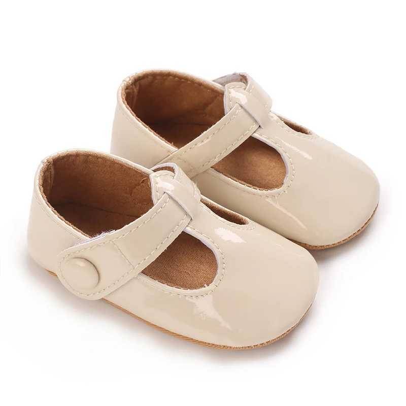 Cute 018M Newborn Girl Spring and Autumn PU Multi color Princess Shoes Soft Rubber Sole Anti slip Baby First Step Walking ShoesJ250930