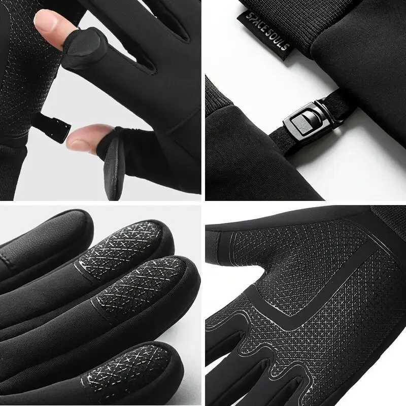 Autumn Winter Warm Windproof Waterproof Touch Screen Gloves for Men And Women Outdoor Fishing Running Cycling Skiing Cold Gloves Z250925