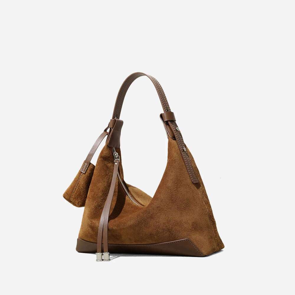 Mendy Suede Woman Handbags Hobo Bags Genuine Leather Arrival Goods Large Crossbody Brown Bag Shopper New In Suotong2510 Mdng