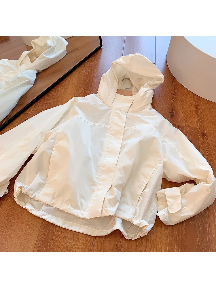 Mumaroho 2025 Autumn Winter Women Windbreaker Jacket Windproof Solid Long Sleeve Outdoor Sport Hooded Thin Coat Jacket For Women 251028
