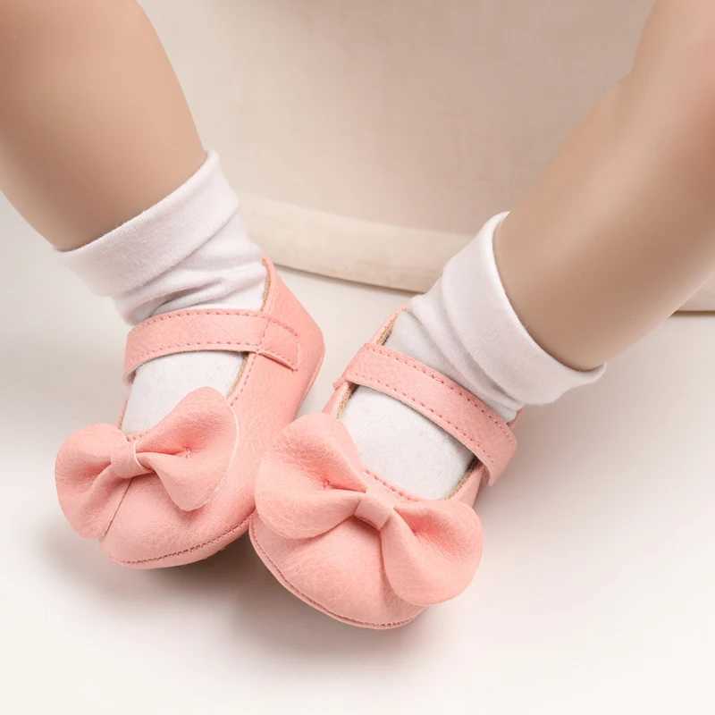 Baby Girl Casual and Comfortable Solid Color Mary Jane Shoes Lightweight and Non Slip Spring and Autumn Walking ShoesJ250930