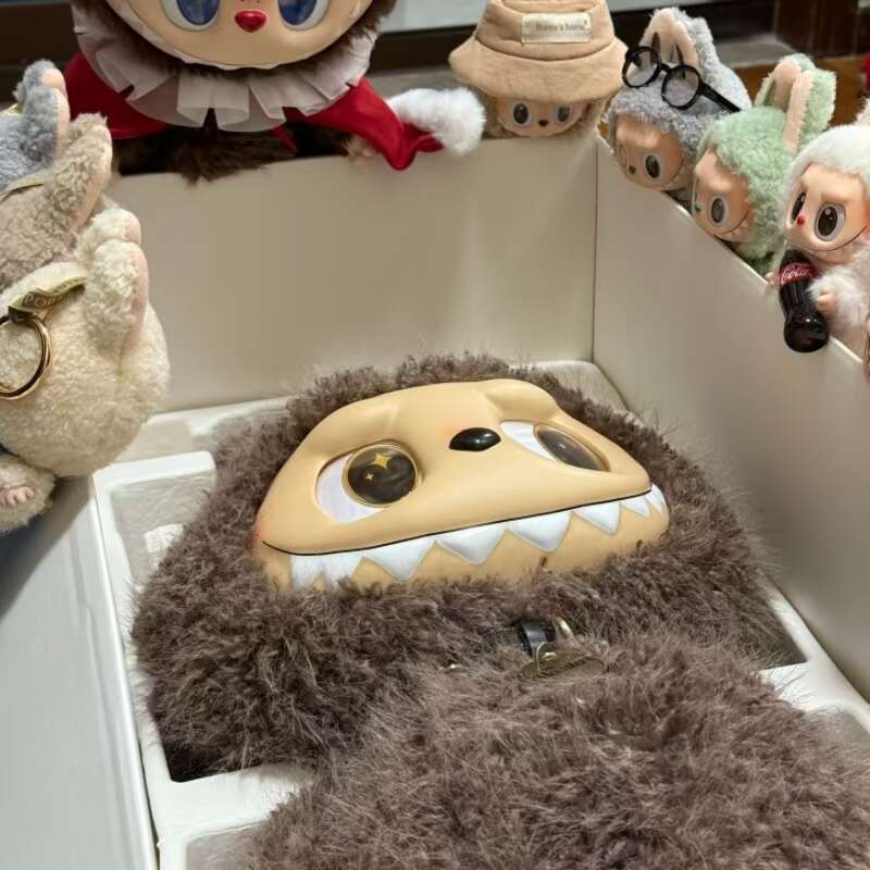 Labubu ZIMOMO Leader LABUBU Angel Vinyl Plush Doll 58CM Big Baby