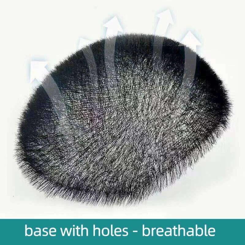 Buzz Cut 100% Human Men Toupee System Super Thin Skin Natural Black Short Hair Wig for Male
