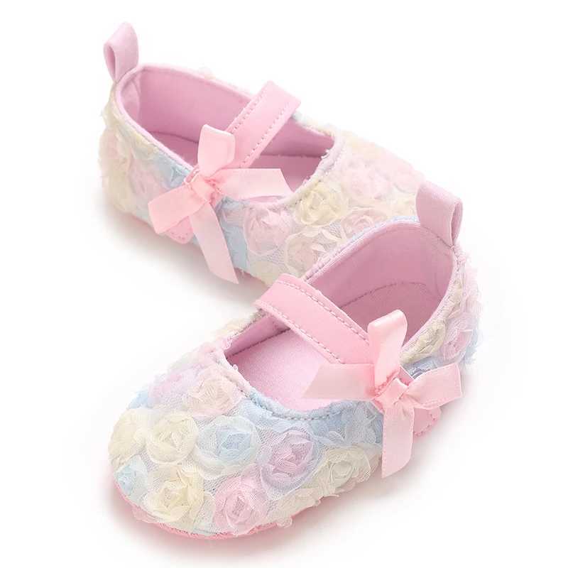 Newborn Baby Girls Shoes Infant Baby Shoes AntiSlipPrincess First Walker Baby Girl Shoes 018MJ250930