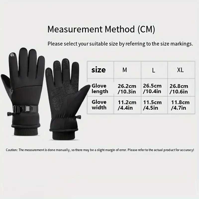 Winter Skiing Gloves Windproof Touch Screen Snowmobile Motorcycle Riding Antislip Outdoor Sports Gloves Driving Skiing Z250925