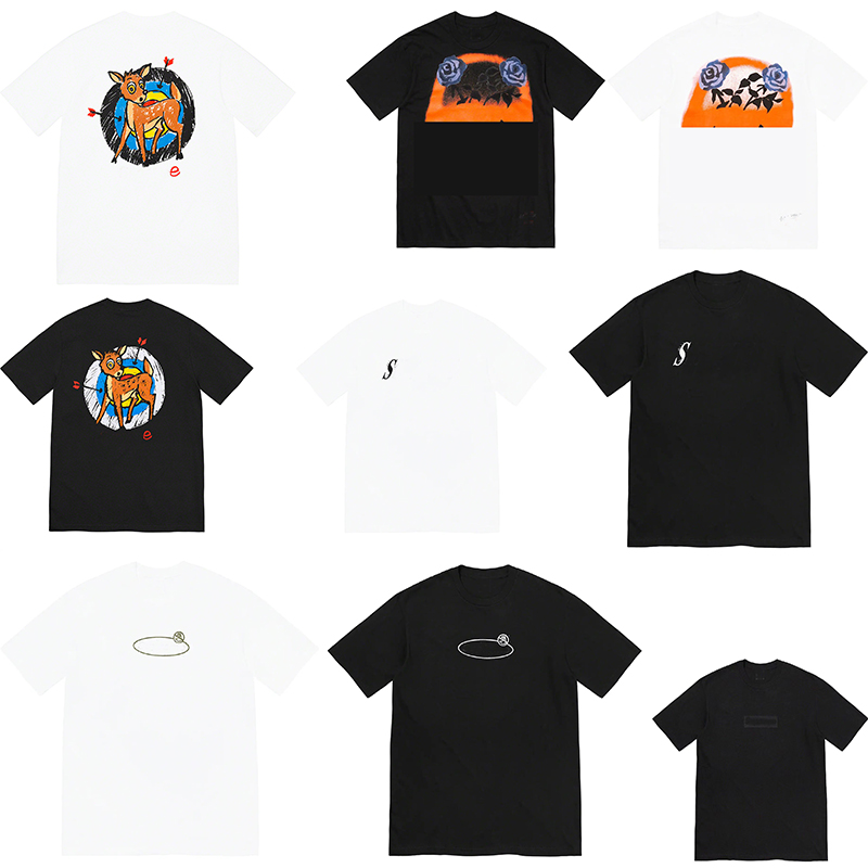 10 styles Men T-Shirts Summer Spring T Shirt Men Women High Quality Classic letter Top Hip Hop Tee With Tag bud