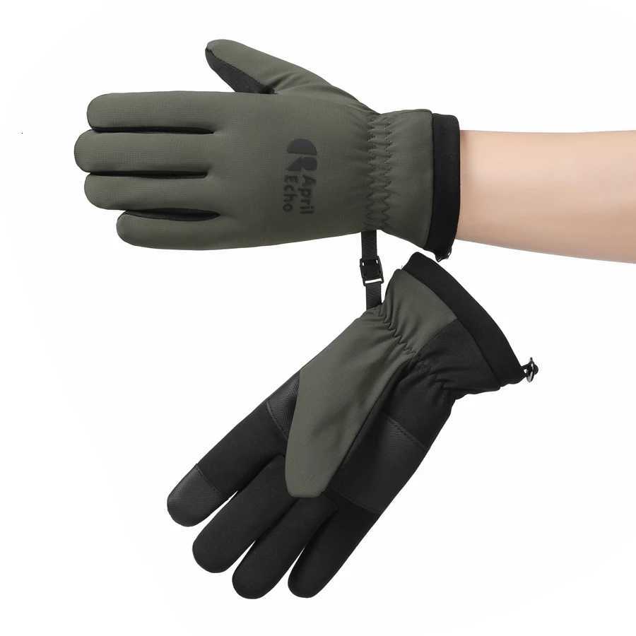 Mens Winter Coldproof Ski Gloves 20 Degrees Windproof Waterproof Touchscreen Soft Fluff Warm Antislip Gloves Z250925