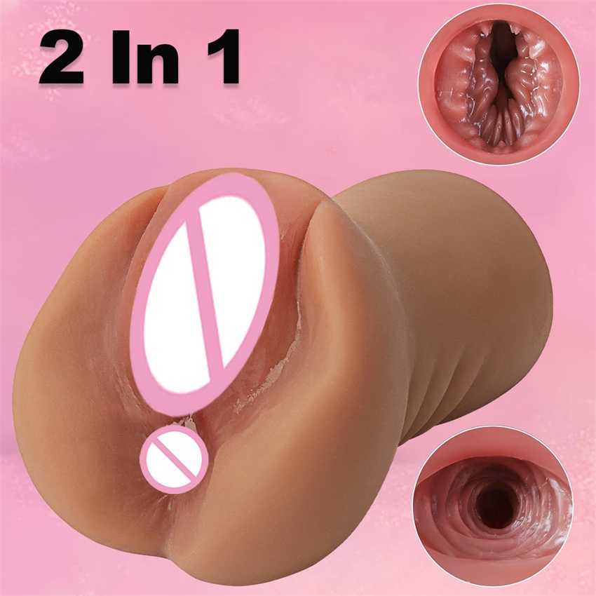 Ergonomic Design Male Masturbator Real Vagina Pussy Pocket Sex Toys For Men Masturbation Artificial Vagina Tight Anus Erotic Product Adults18