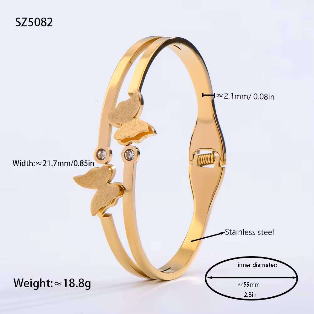 sterling silver Chain Bracelet with Butterfly Design and Decoration, Elegant Women's fashion Jewelry