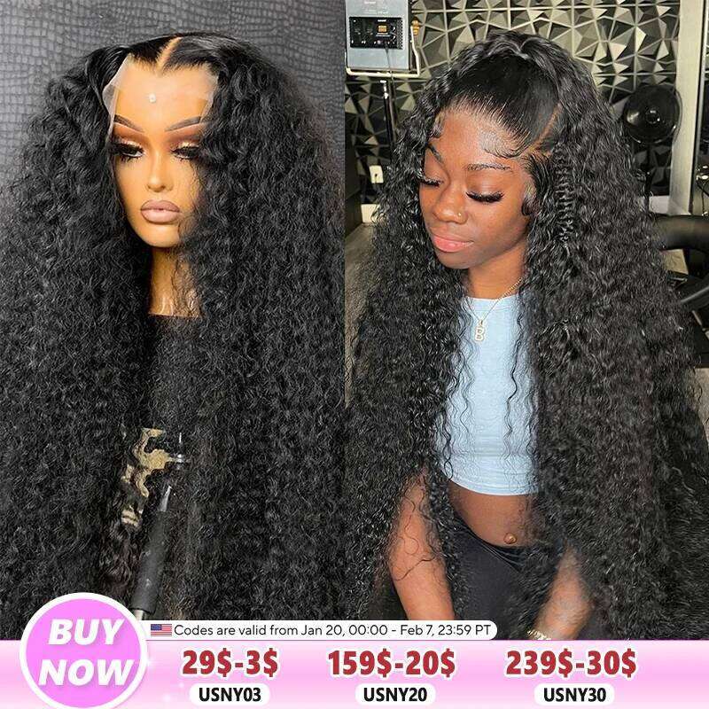 Deep 13X6 HD 200% Transparent 13X4 Water Wave Frontal Human Hair Wigs For Women 4X4 Lace Wig Xiusiyuan2510