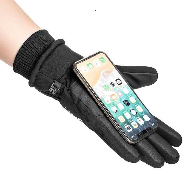 Universal Winter Warm Ski Gloves Waterproof Coldproof Thickened Outdoor Cycling Fishing Running Windproof Touch Screen Gloves Z250925
