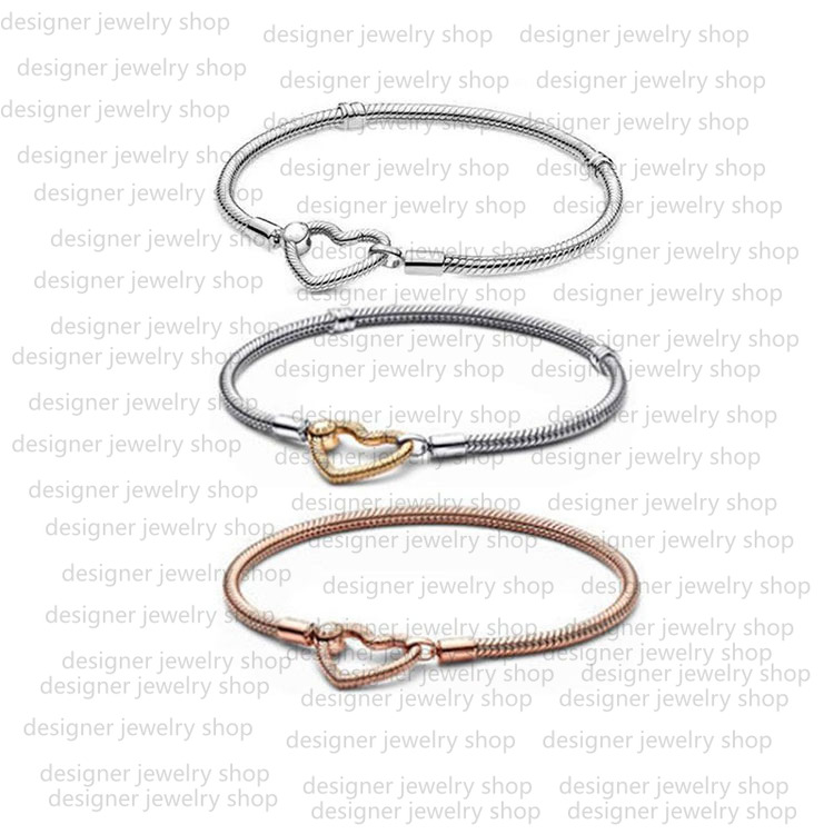 Charm Bracelet Designer Bracelet for Women New Spring Buckle DIY Basic Chain Color Chain Center O-ring Gold Silver Love Bracelet