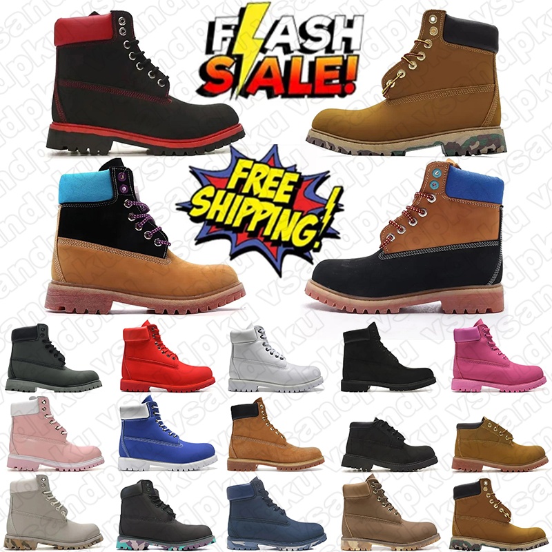 Free shipping designer boots Outdoor shoes platform winter booties classic women man brown black purple pink snow womens mans outdoor warm sport boot Striped