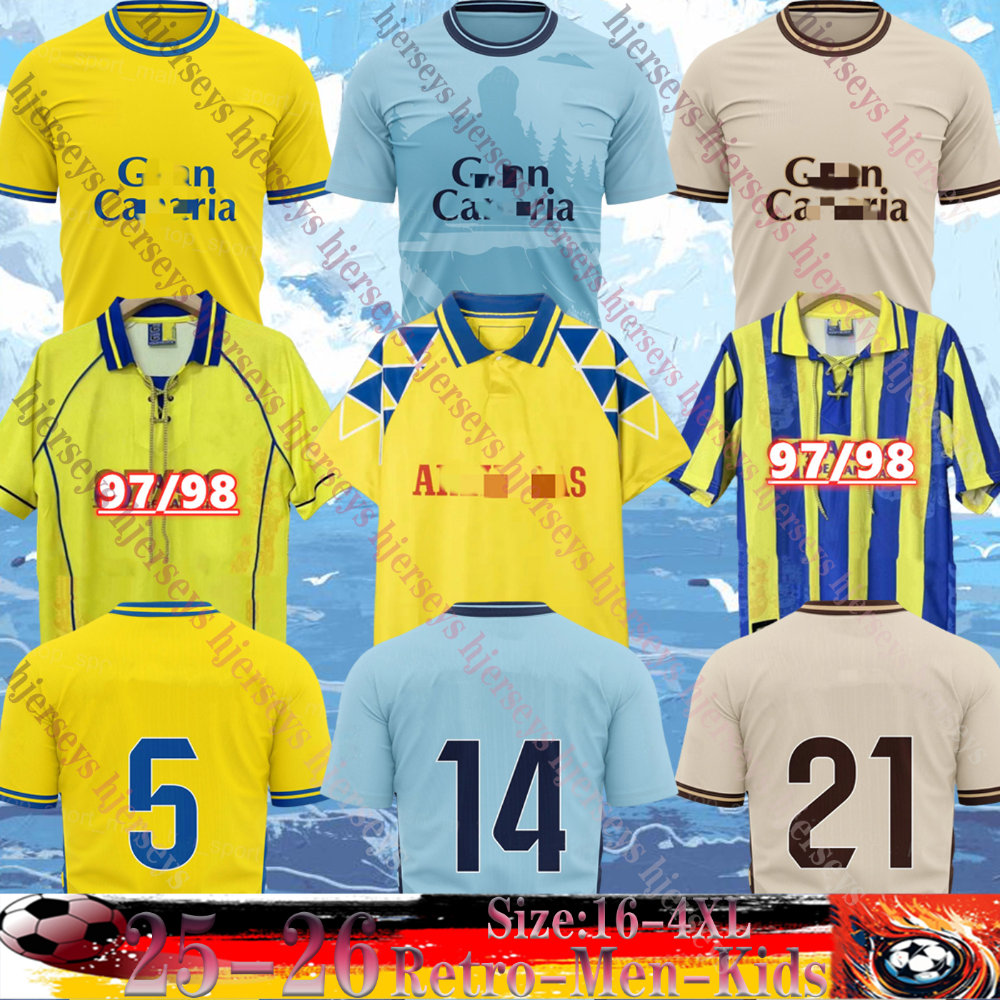 25 26 UD Las Palmas Soccer Jerseys Retro 1997 1998 2025 206 BENITO A.MOLEIRO JONATHAN ALEX SUAREZVIERA SANDRO Pejino CARDONA LOIODICE Men Kids socks Football Shirt kit