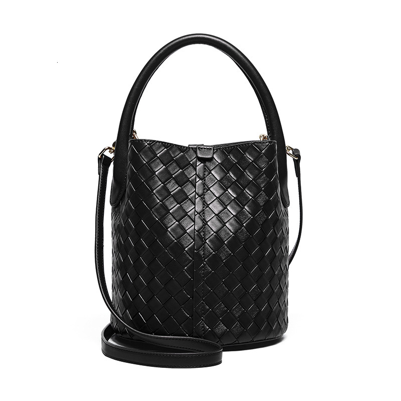 Designer Handbag Bag For Women High-end Feel 2025 New Women's Bag Genuine Leather Handbag Versatile Woven Luxury Bag Bucket Shoulder Crossbody Ba