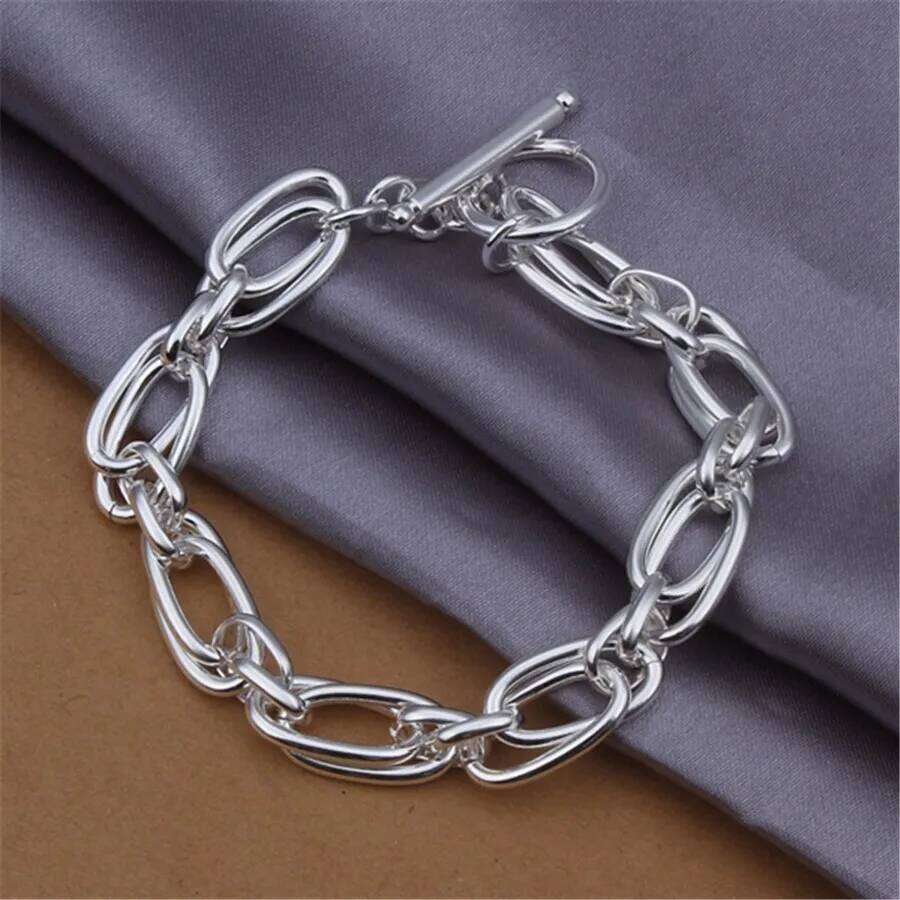 URMYLADY Wholesale for men women chain sterling sier bracelets noble wedding gift party fashion jewelry Christmas gifts