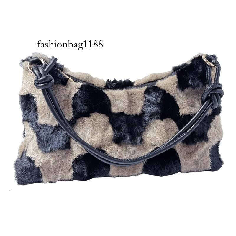 Real Fur Shoulder Bag Women 2025 New In High Quality Mink Hair Fashion Designer Handbag Trend Casual Elegant Female Bags