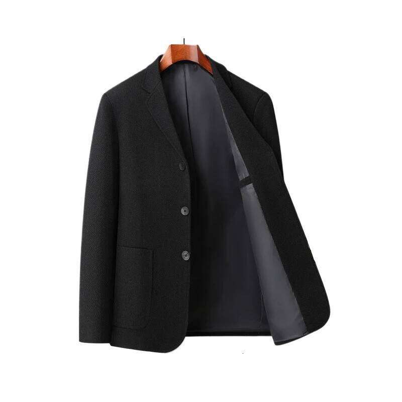 Mens Fashion Business Handsome Gentleman Korean Version of British Style Leisure Slim Solid Color Wedding Work Blazer