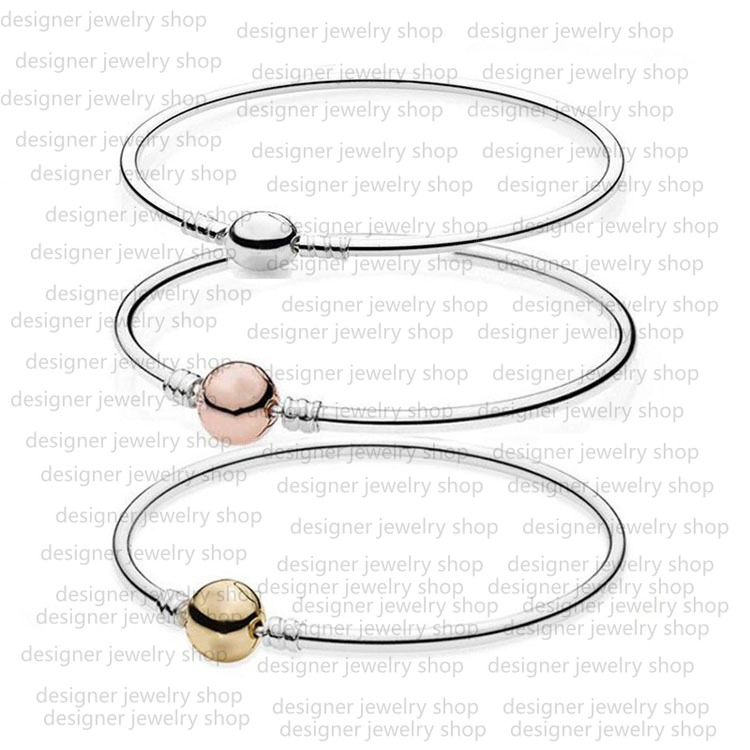 Charm Bracelet Designer Bracelet for Women New Rose Gold Classic Round Buckle Silver Bracelet DIY Accessories Basic Bracelet Snake Bone Chain Women