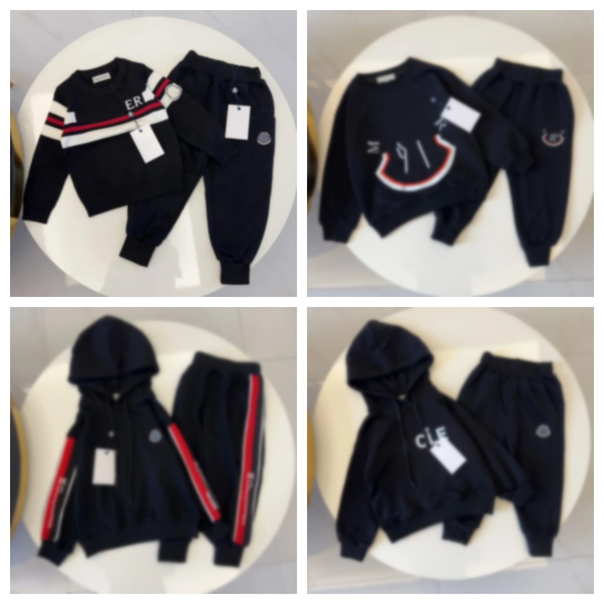 Top luxury hoodies for kid sweater sets kids designer clothes baby hooded tracksuit Long sleeved 100% cotton with letter son daughter school girl boy sets boy clothe